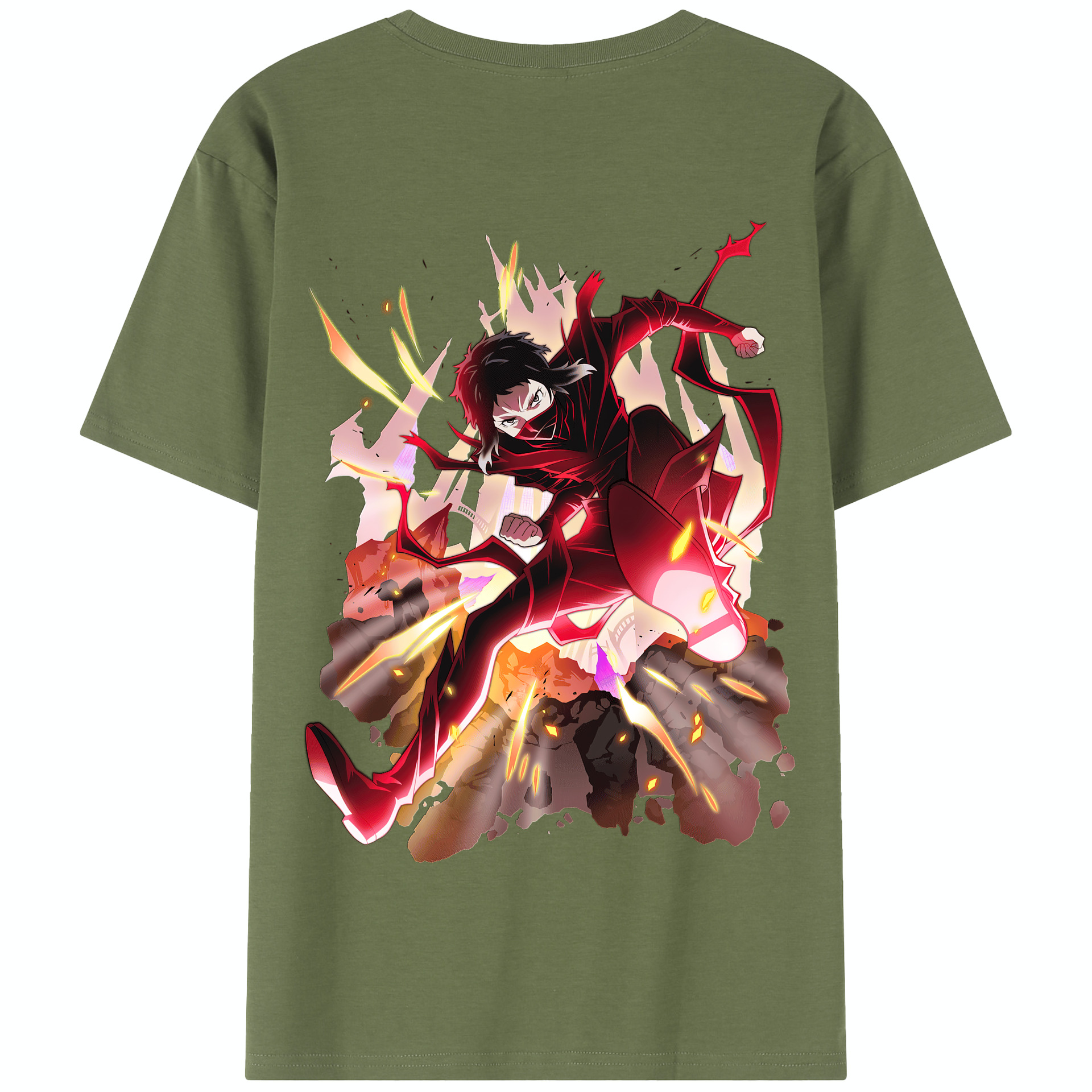 （画像用） 文豪ストレイドッグス Bungo Stray Dogs 綿100％半袖Tシャツ（背面プリント）